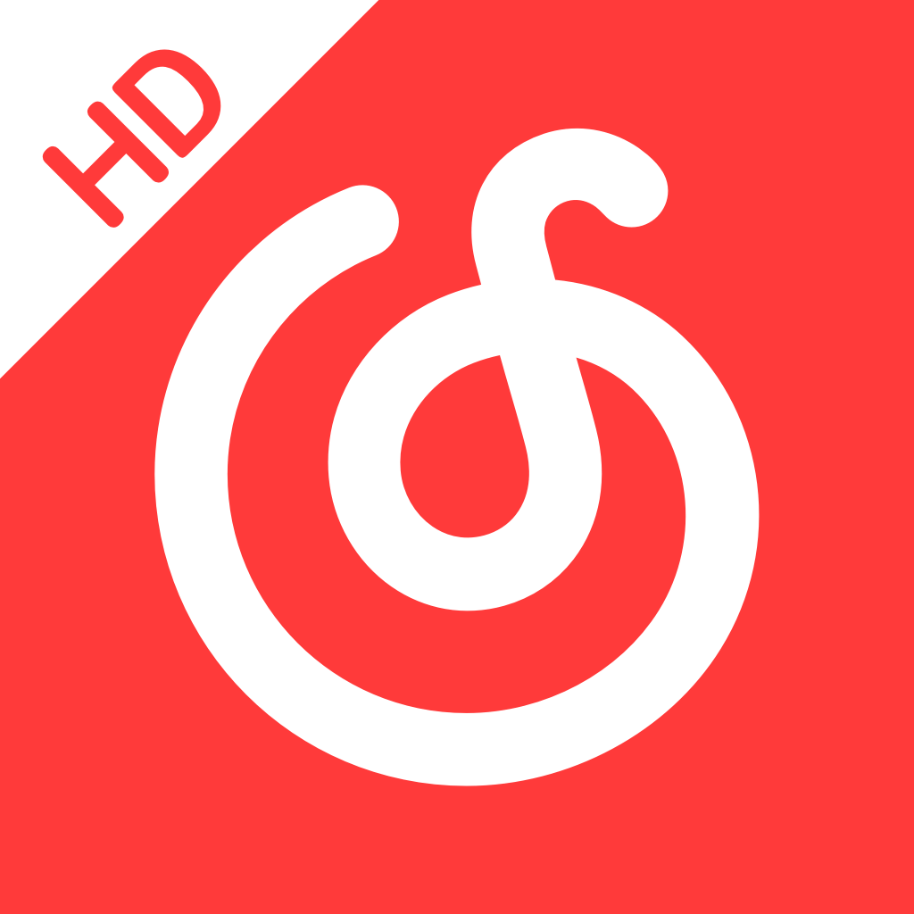 网易云音乐HD app icon with a flat minimalist squircle design featuring an abstract symbol.