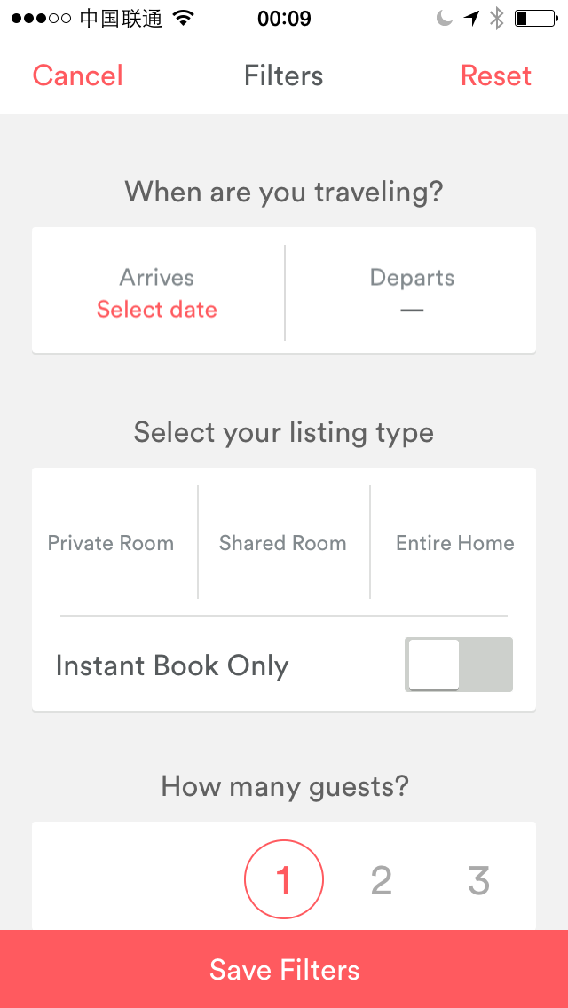 Airbnb Filter