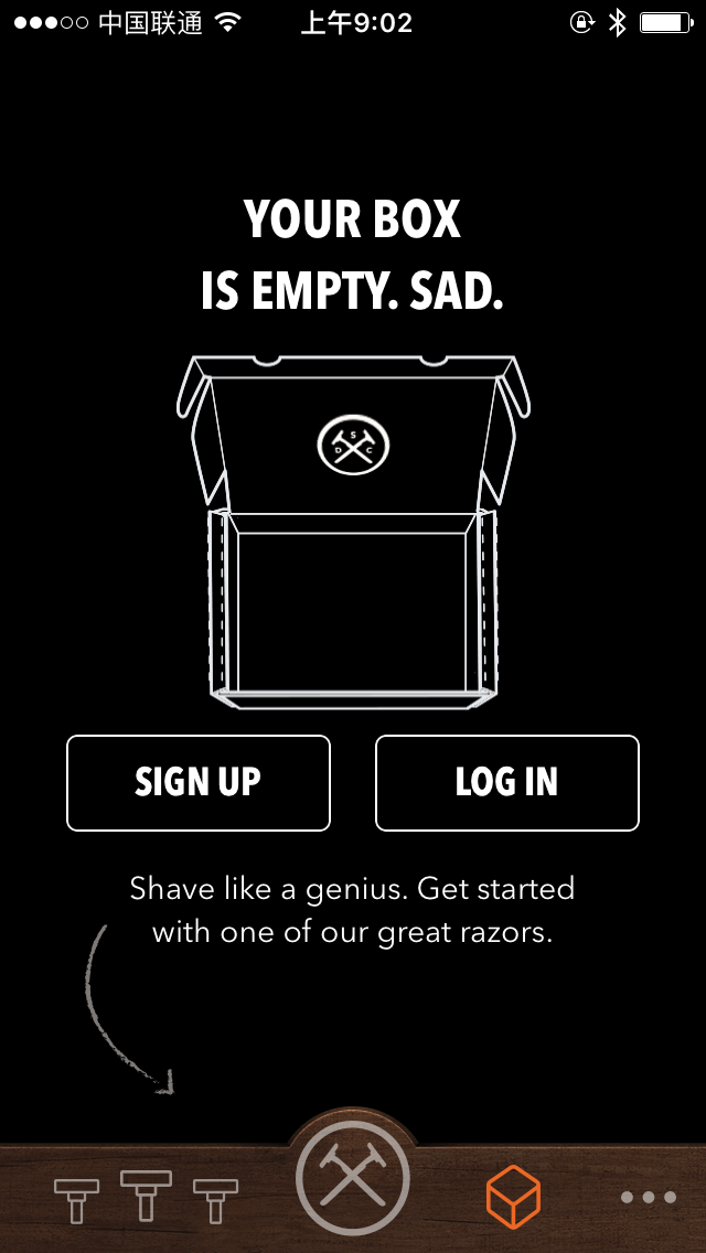 Dollar Shave Club Empty