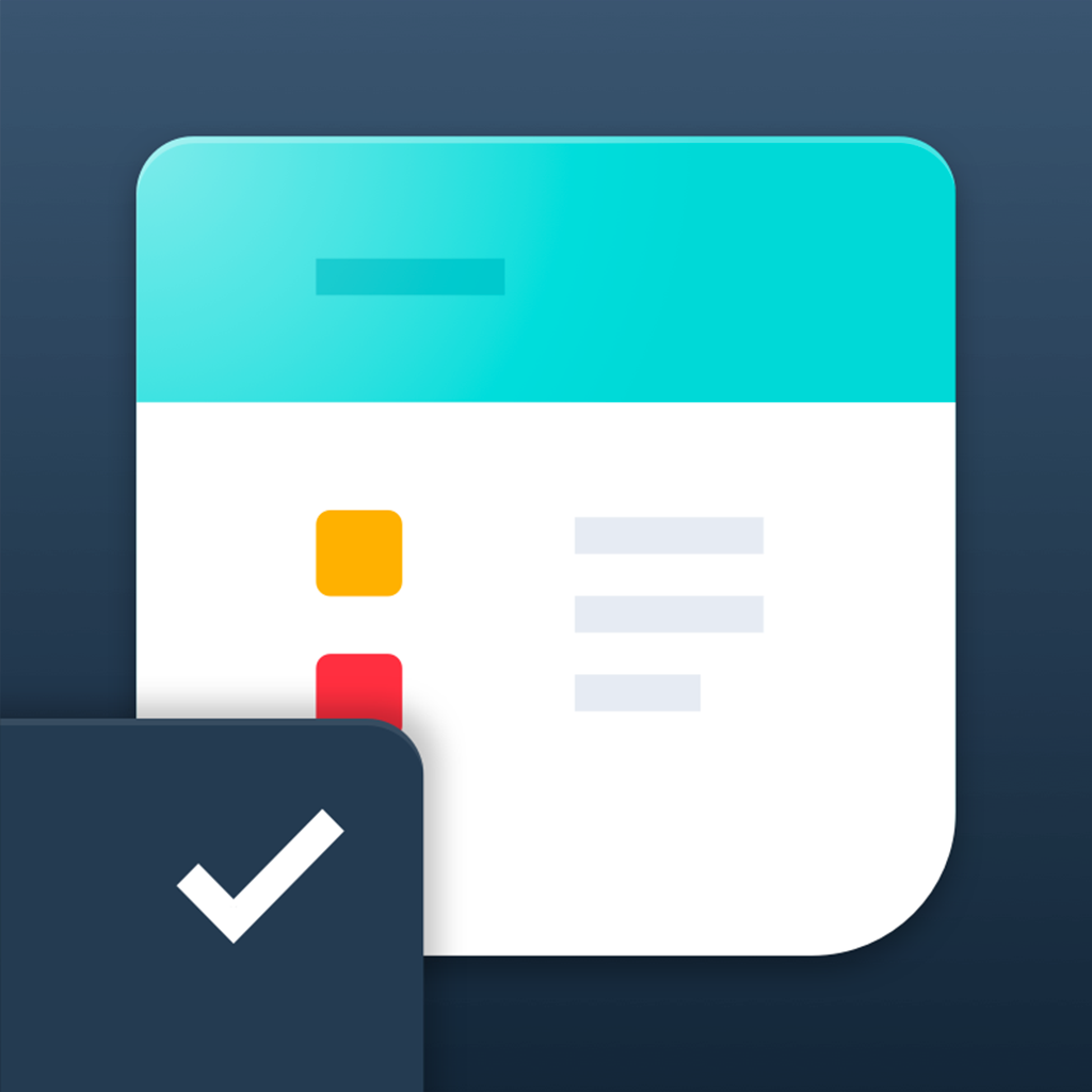 Everlist app icon with a multicolored flat minimalist rounded rectangle design featuring a checklist card.
