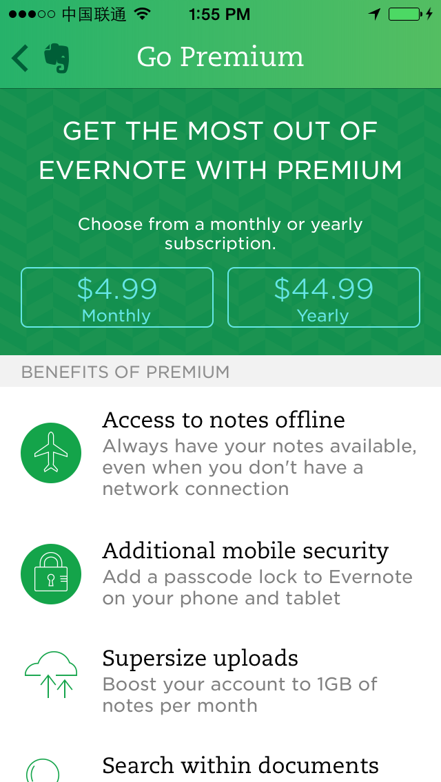 Evernote Premium