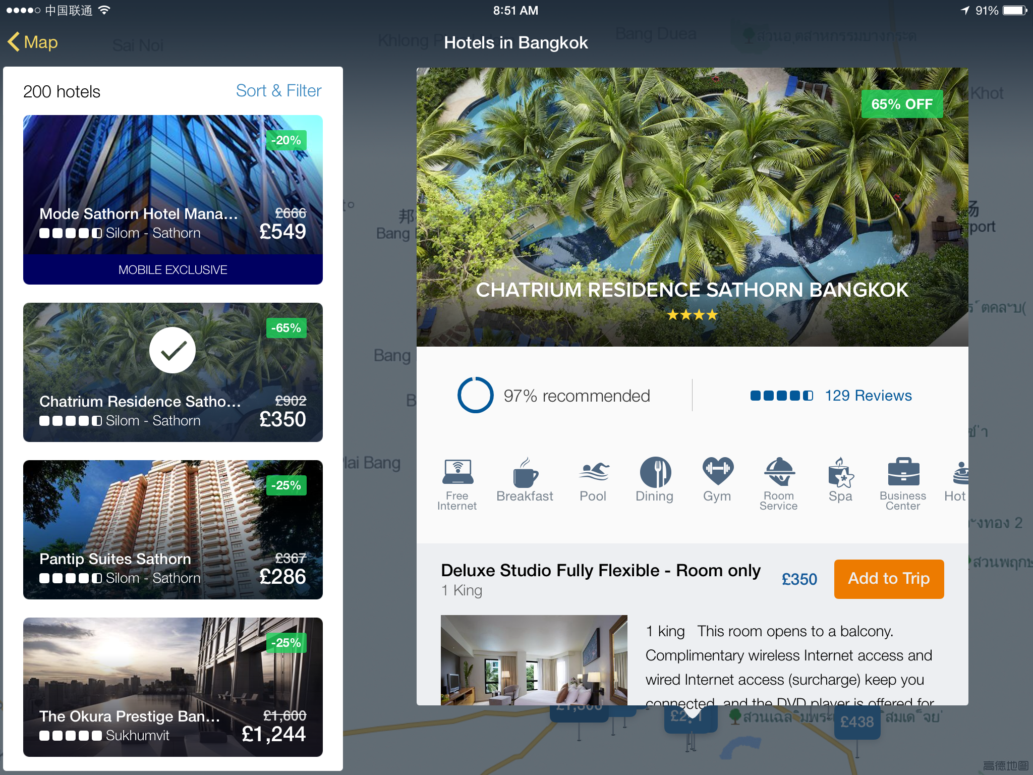 Expedia Map