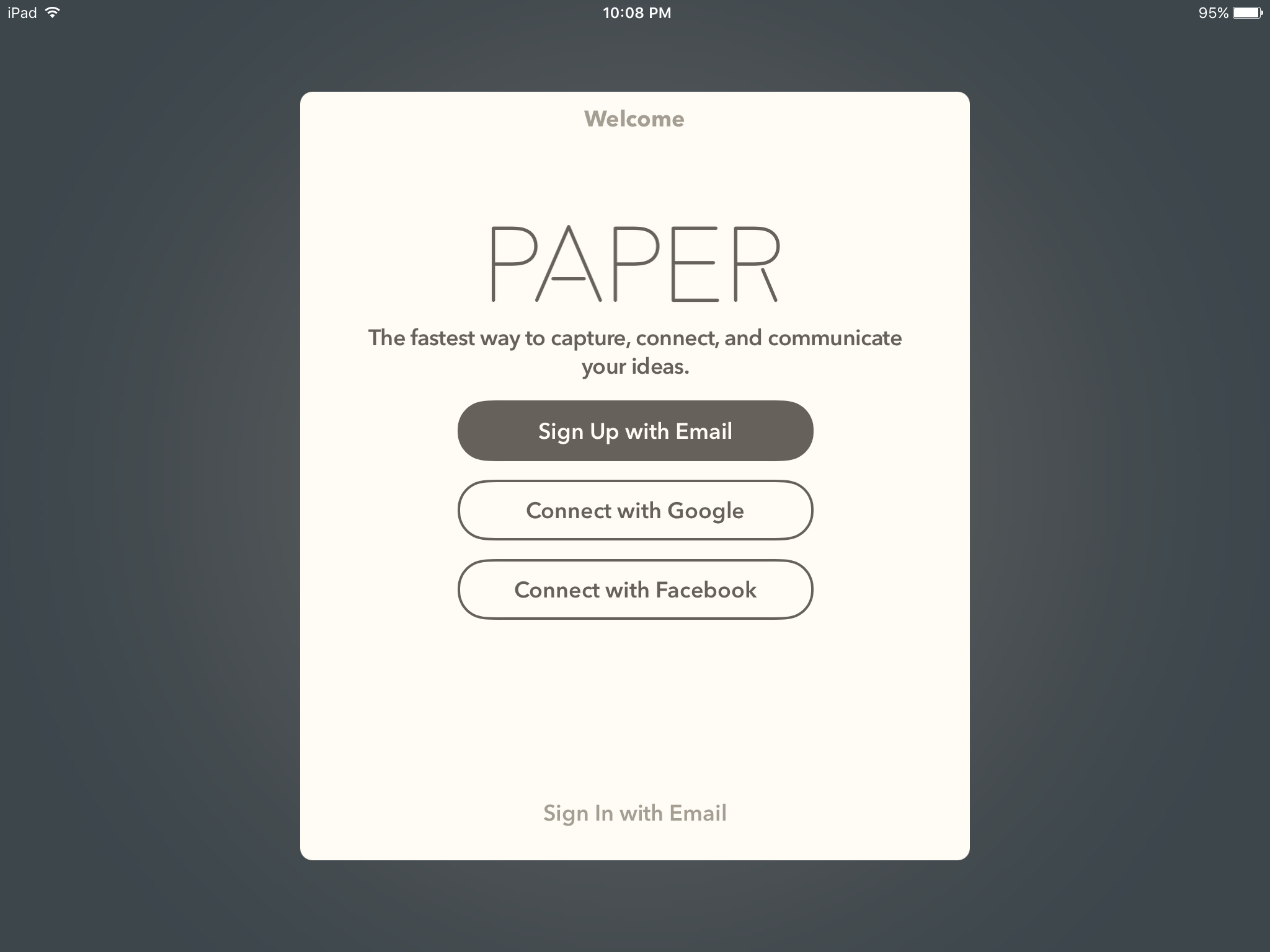 FiftyThree Paper Login