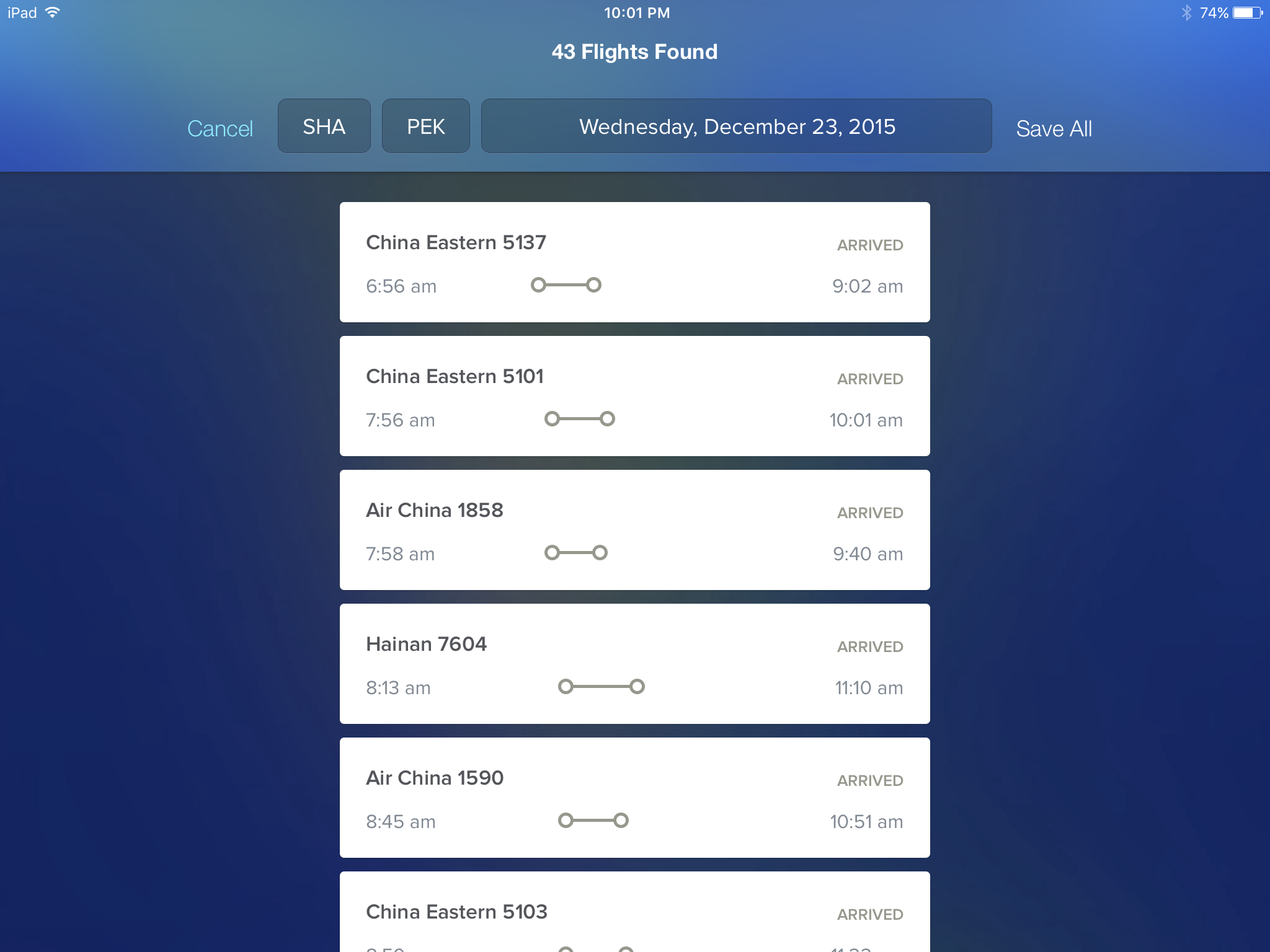 FlightTrack 5 Search 3