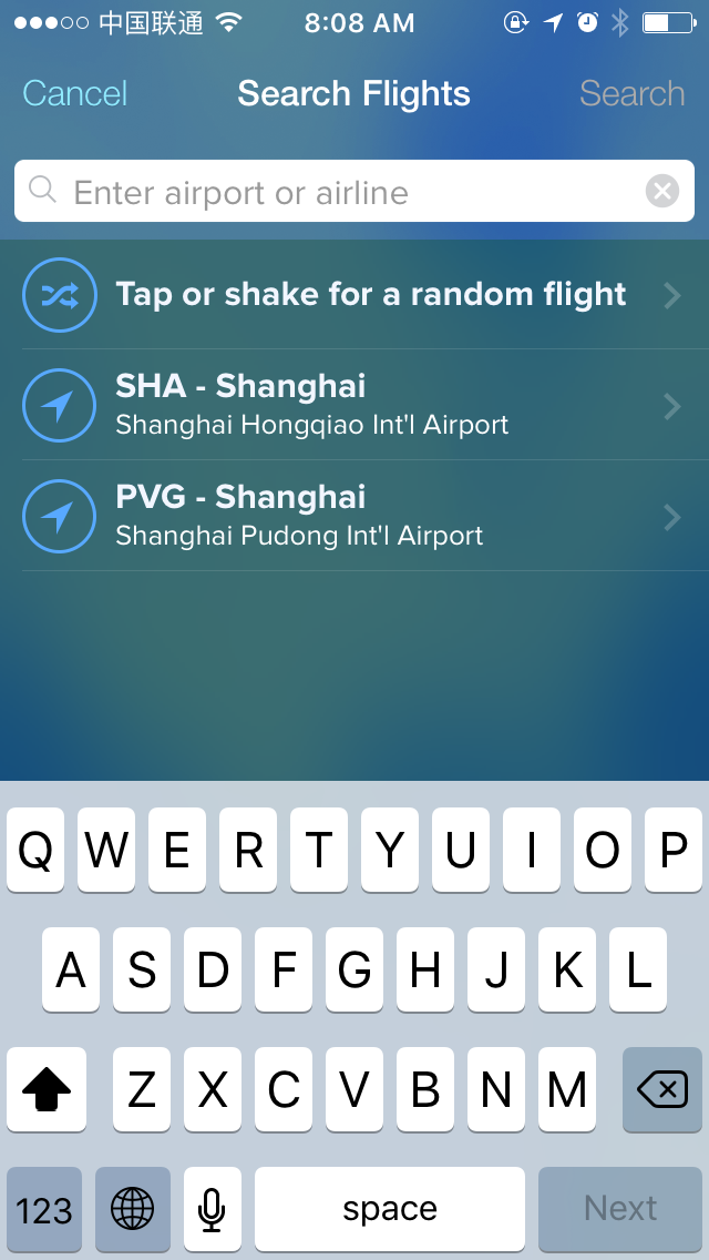 FlightTrack 5 Search
