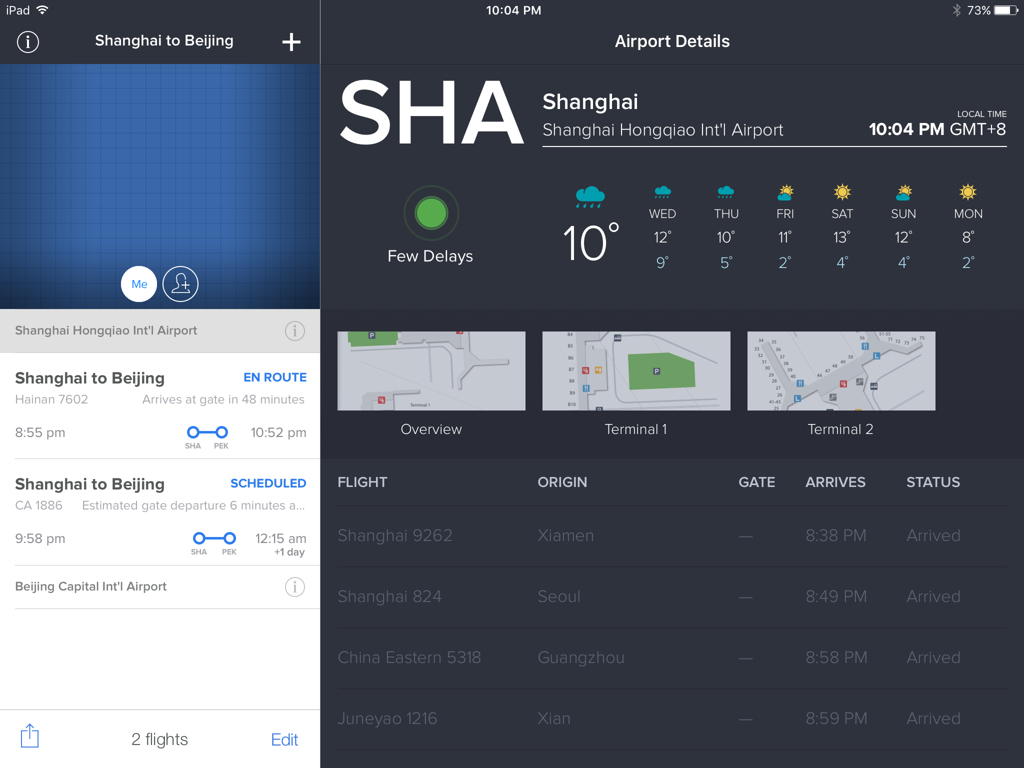 FlightTrack 5 Weather