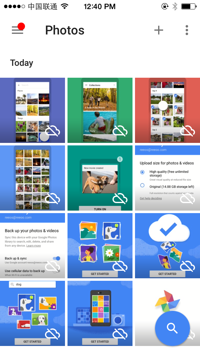 Google Photos Home