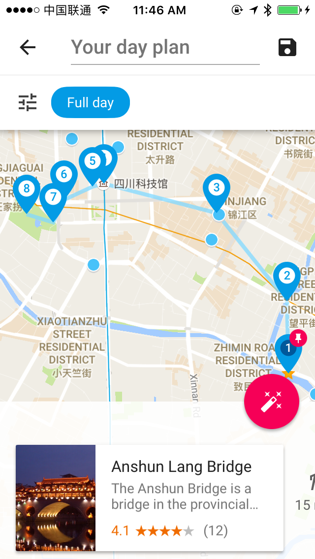 Google Trips Map