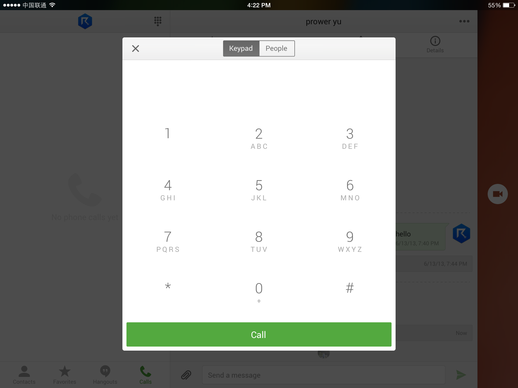 Hangouts Call