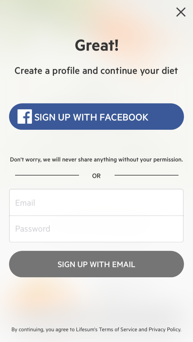 Lifesum Login