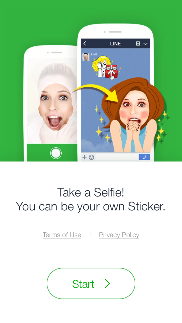 Line Selfie Sticker Line Selfie Walkthroughs