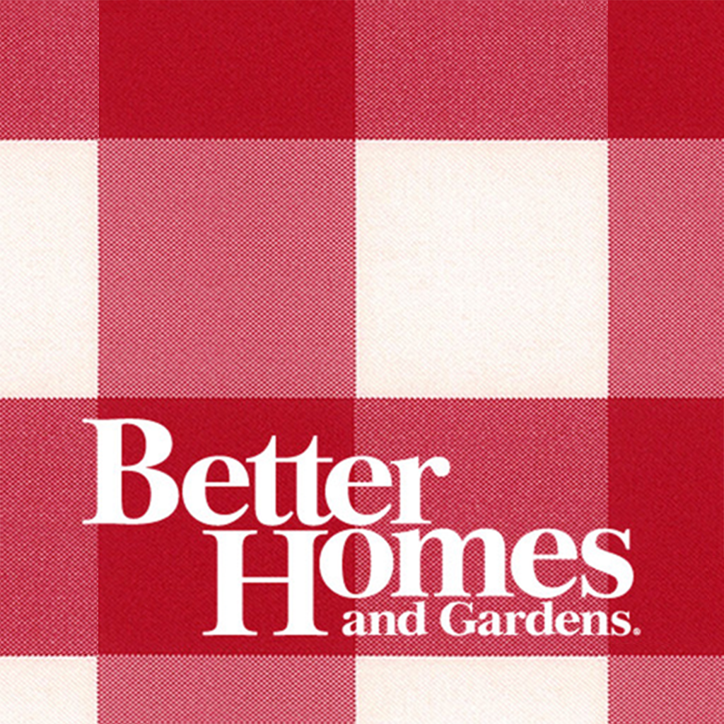 Must-Have Recipes from Better Homes and Gardens app icon with a red skeuomorphism square design featuring a serif typography.