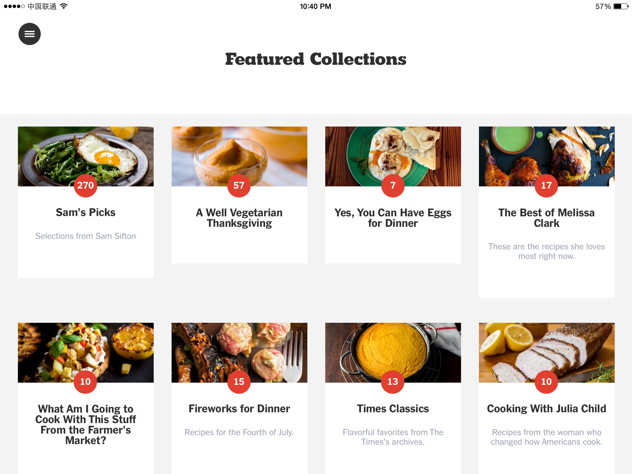 NYT Cooking List