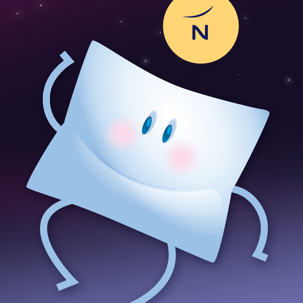 Novo Jump app icon with a purple soft 3D organic shape design featuring a sleeping spirit.