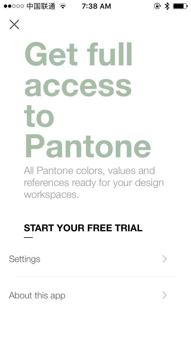 PANTONE Studio Setting