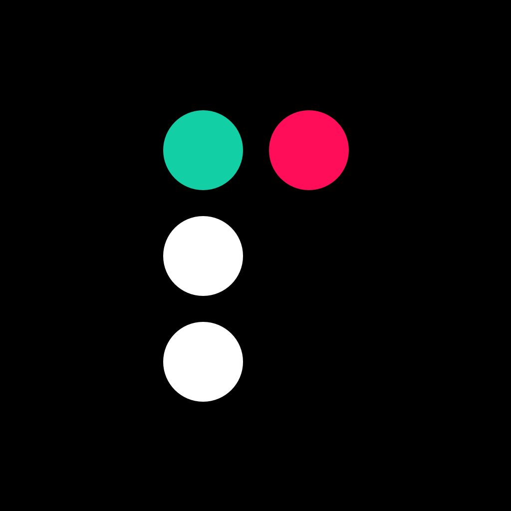 Pacemaker app icon with a black flat minimalist squircle design featuring an abstract circles.