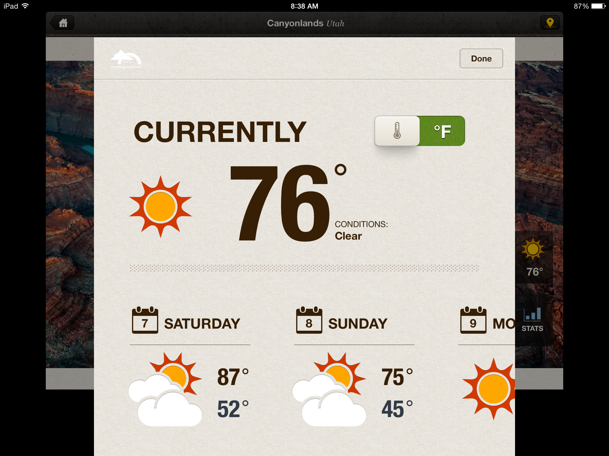 Park Guides Weather