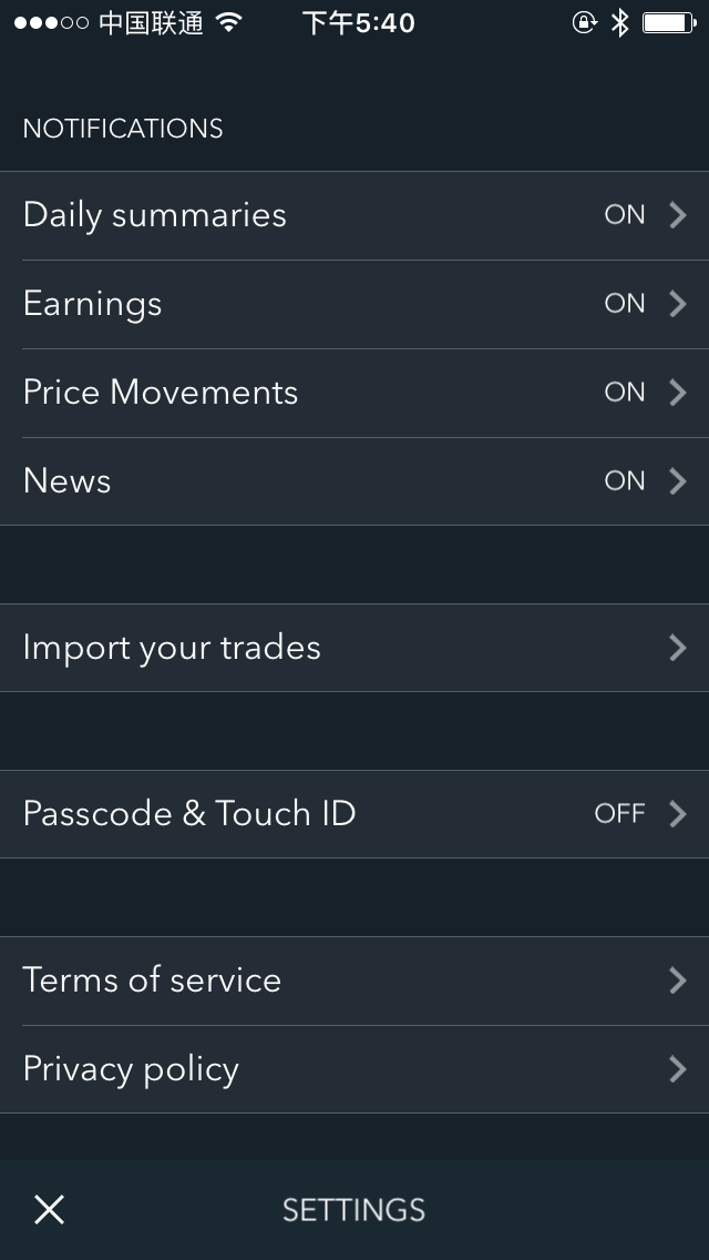 Portfolio Setting