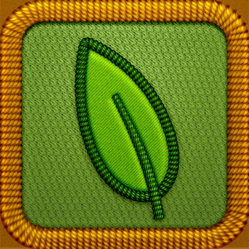 Project Noah app icon with a green skeuomorphism squircle design featuring a leaf.