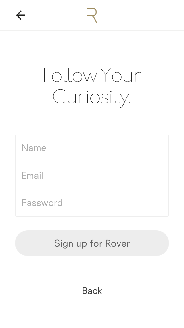 Rover Signup