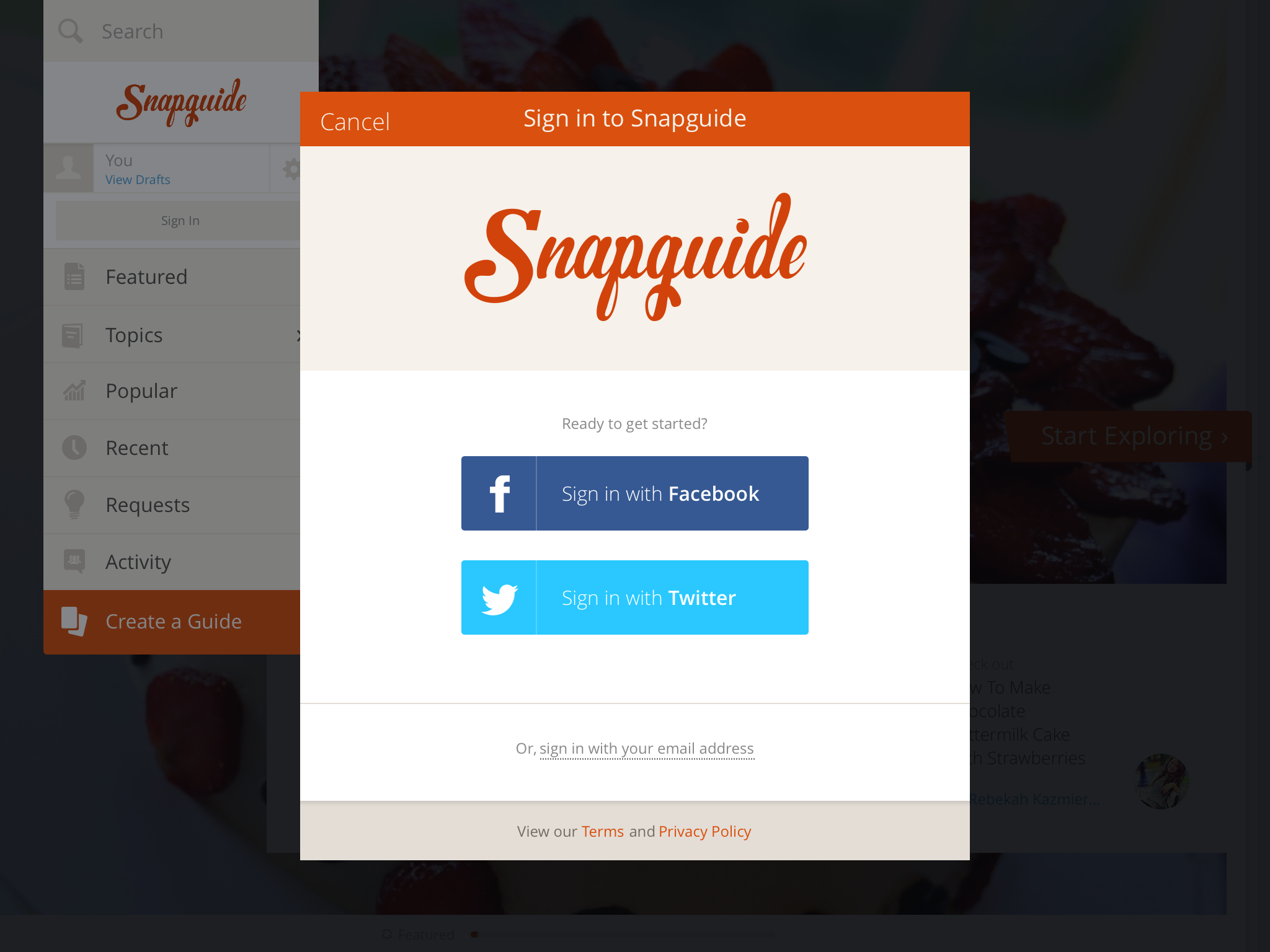 Snapguide Login