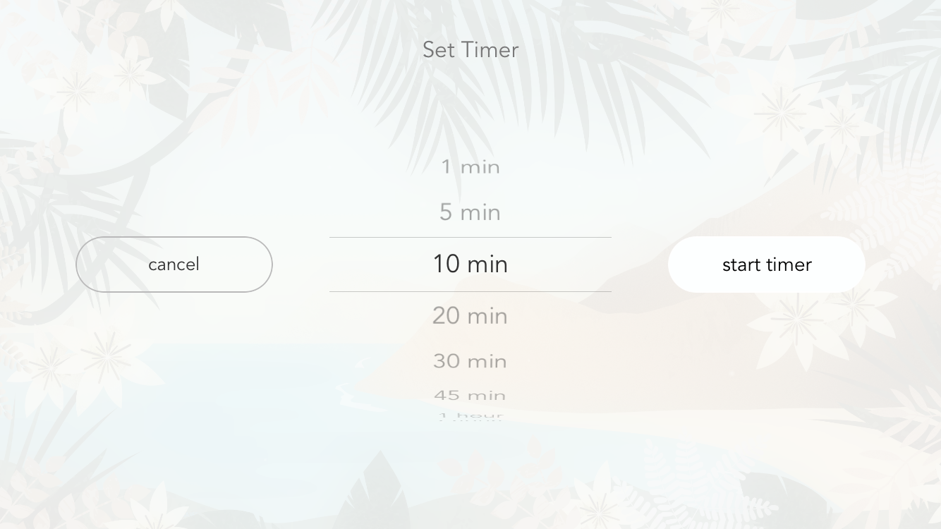 Sonus Island Set Timer