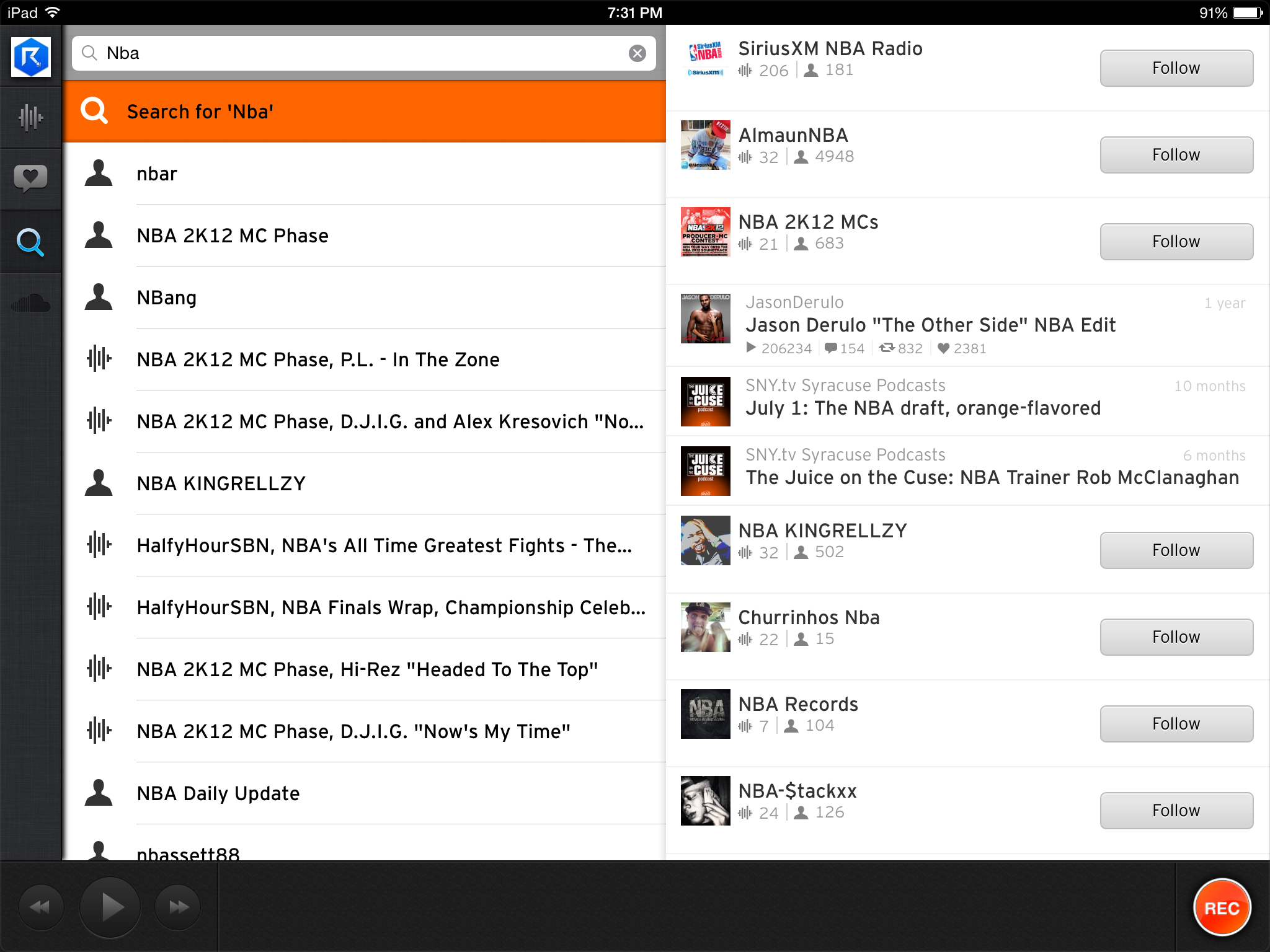 SoundCloud Search