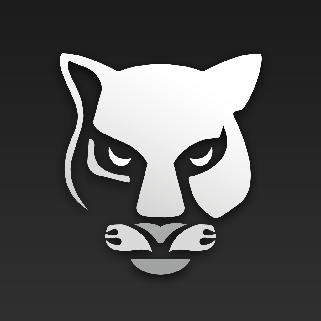 SpeedX Cycling App app icon with a black soft 3D squircle design featuring a stylized cat.