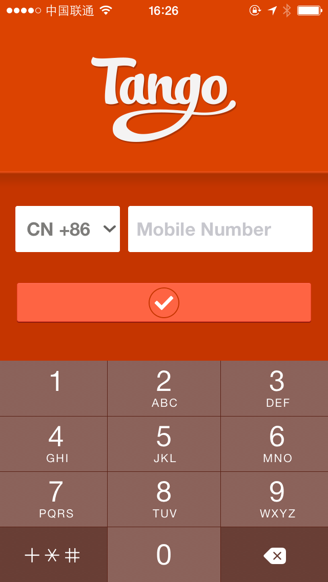 Tango Login