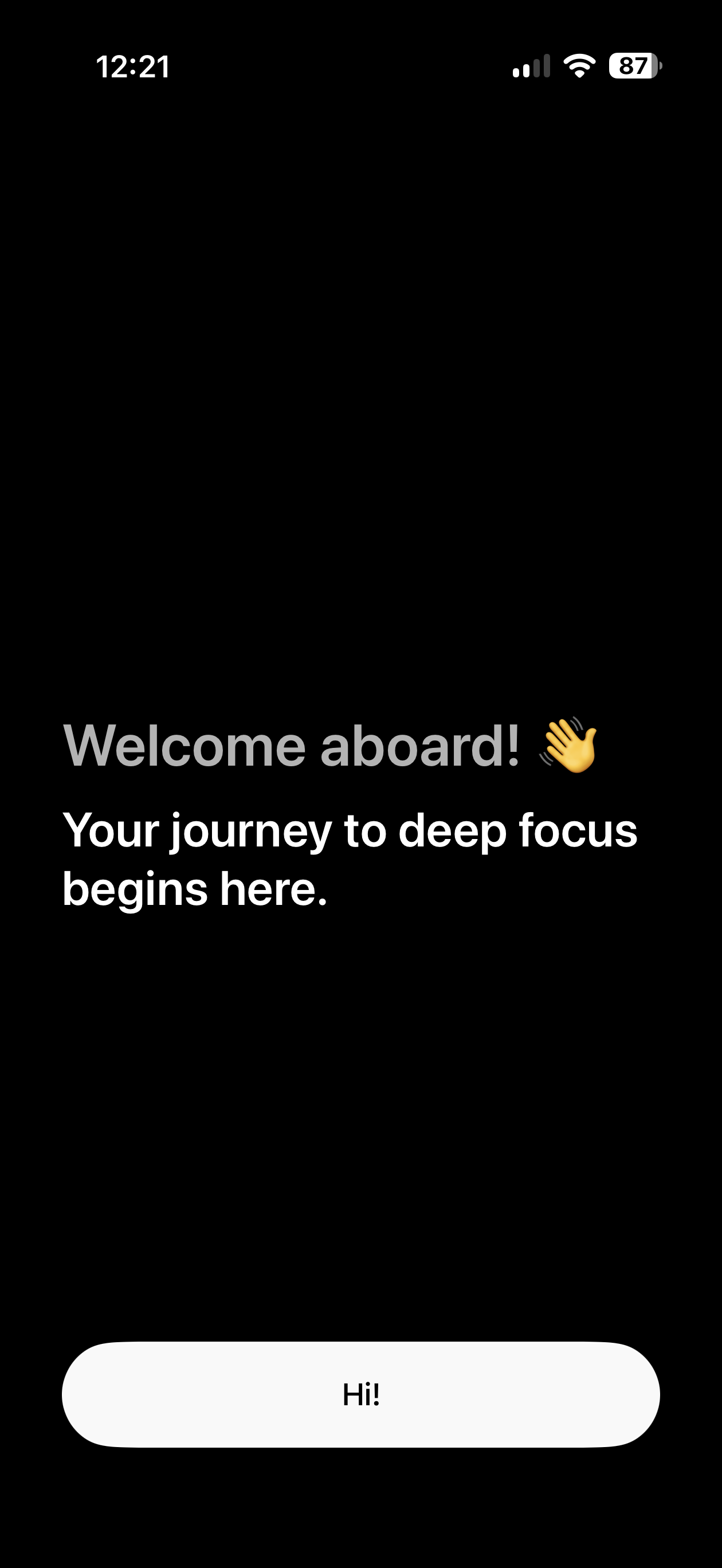 FocusFlight Welcome