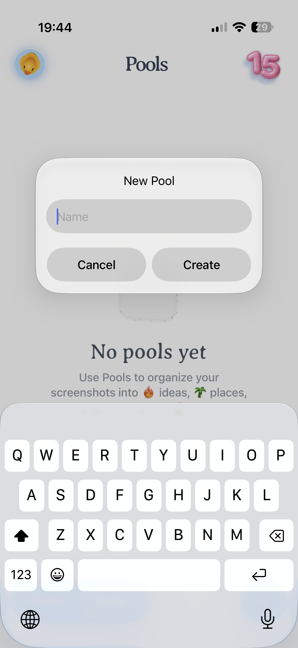 Pool Create
