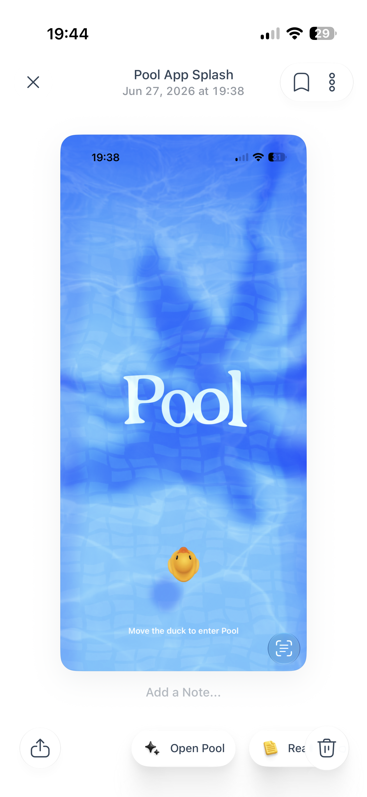 Pool Detail