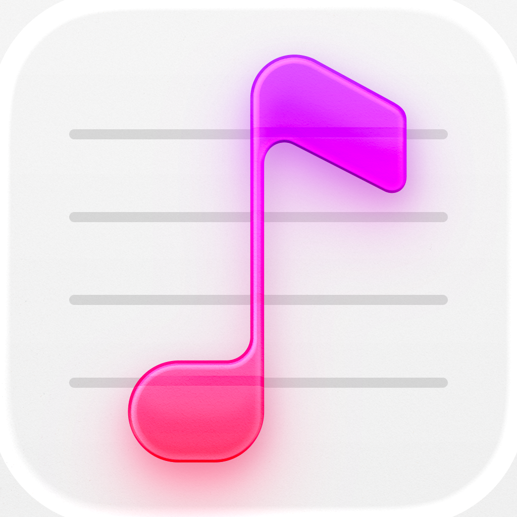 Capo - Learn Music by Ear app icon with a white glassmorphism squircle design featuring a musical note.