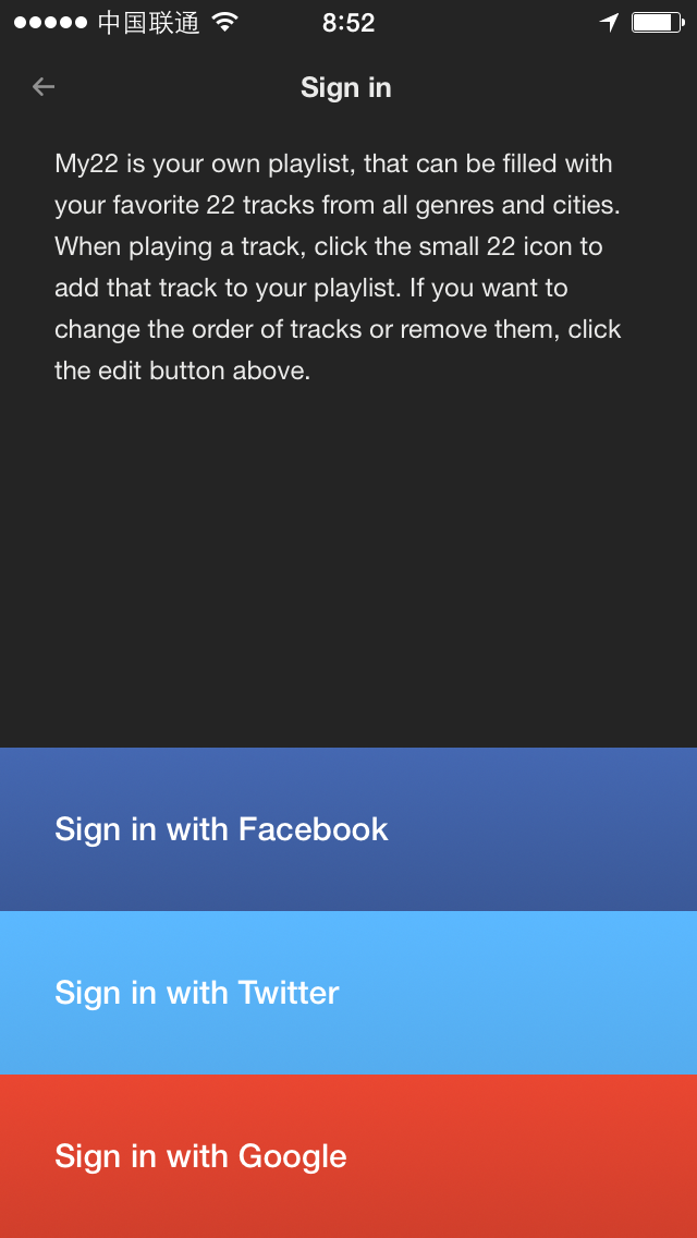 22tracks Login