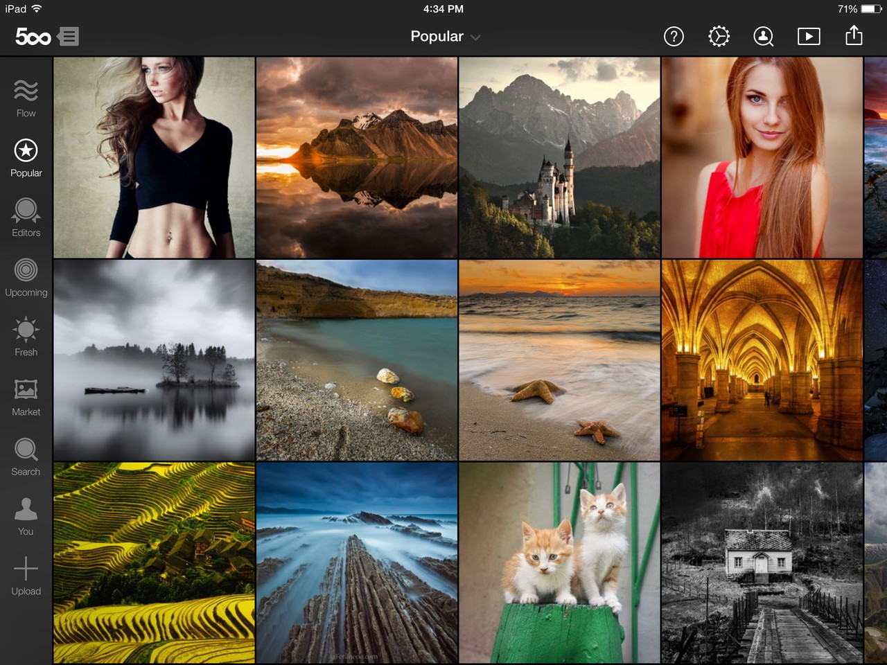 500px Home