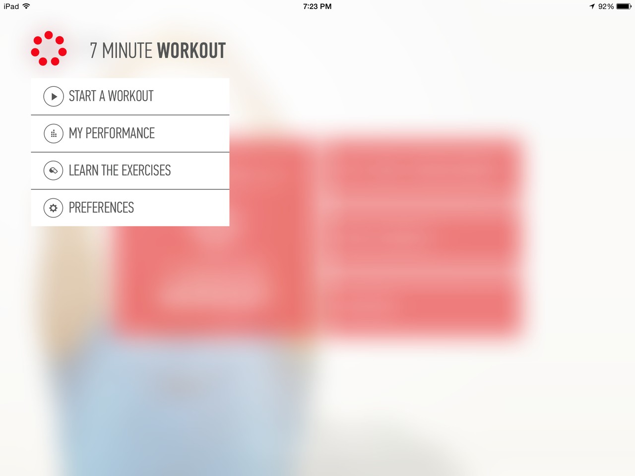 7M Workout Menu