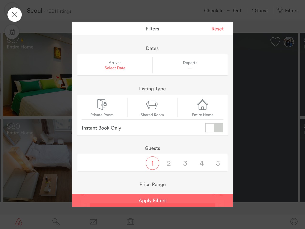 Airbnb Filter