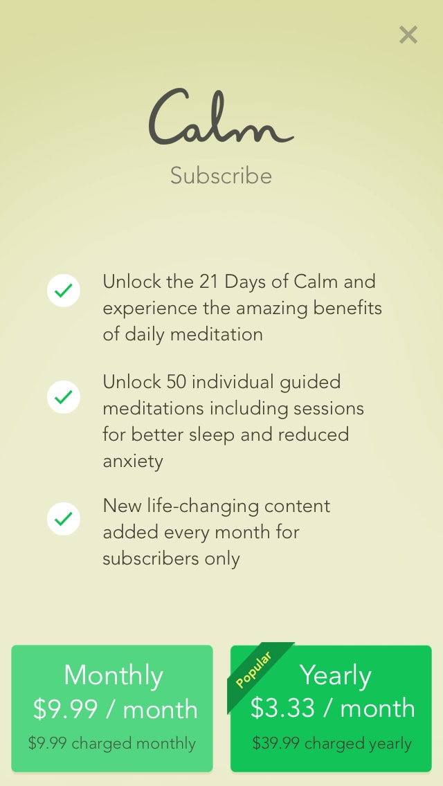 Calm Unlock