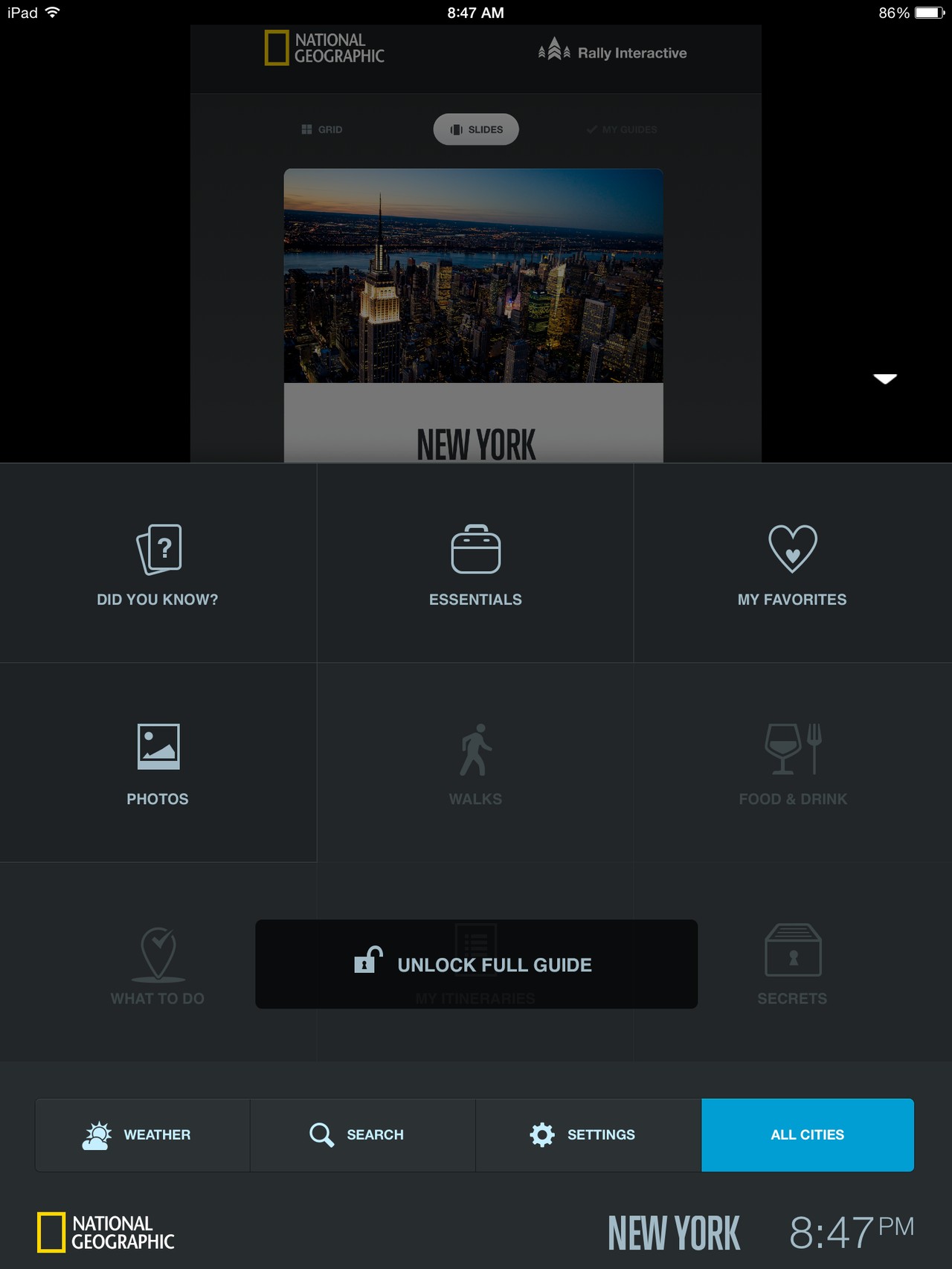 City Guides Content