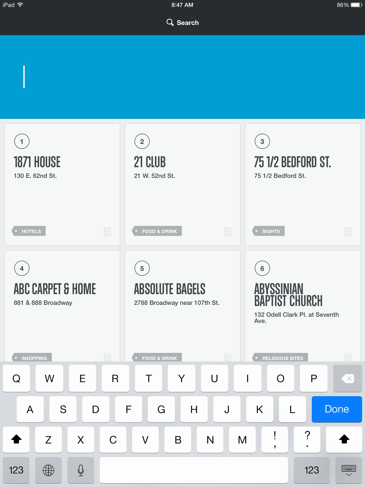 City Guides Search