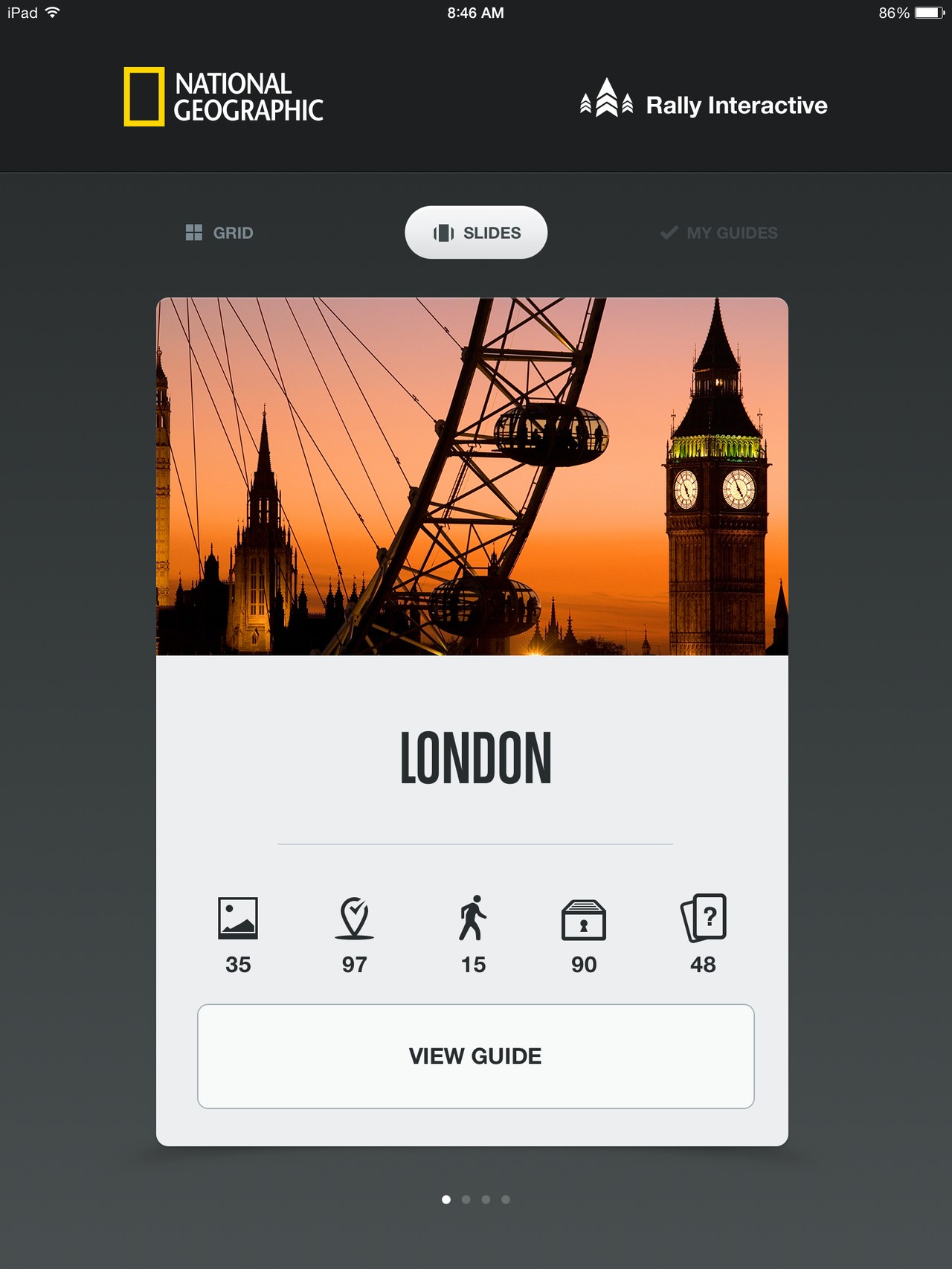 City Guides Slide