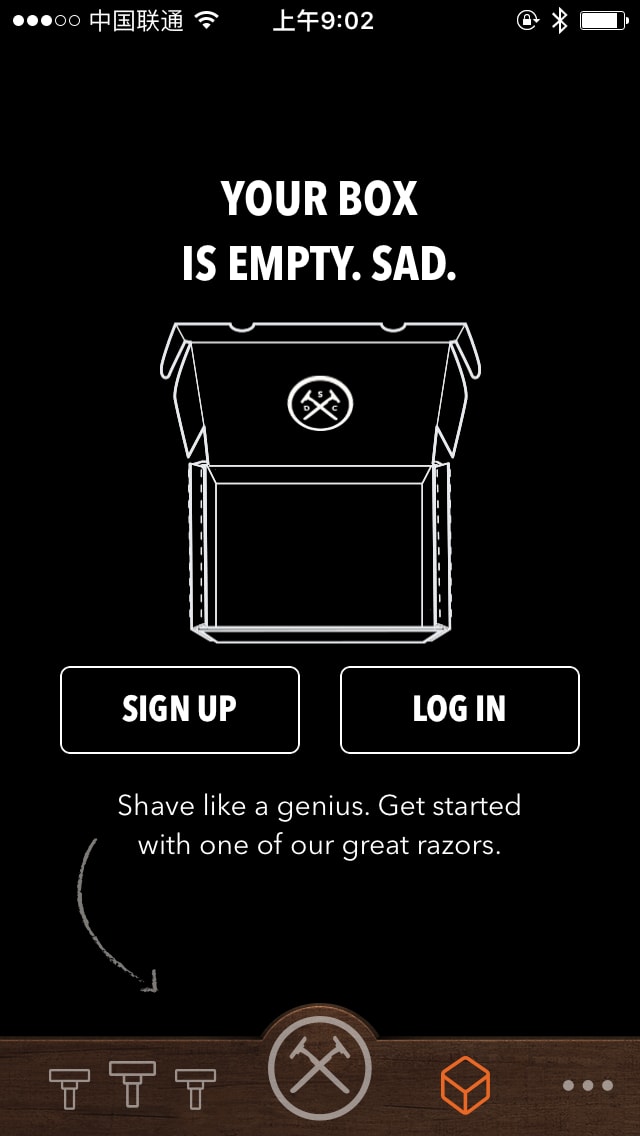 Dollar Shave Club Empty