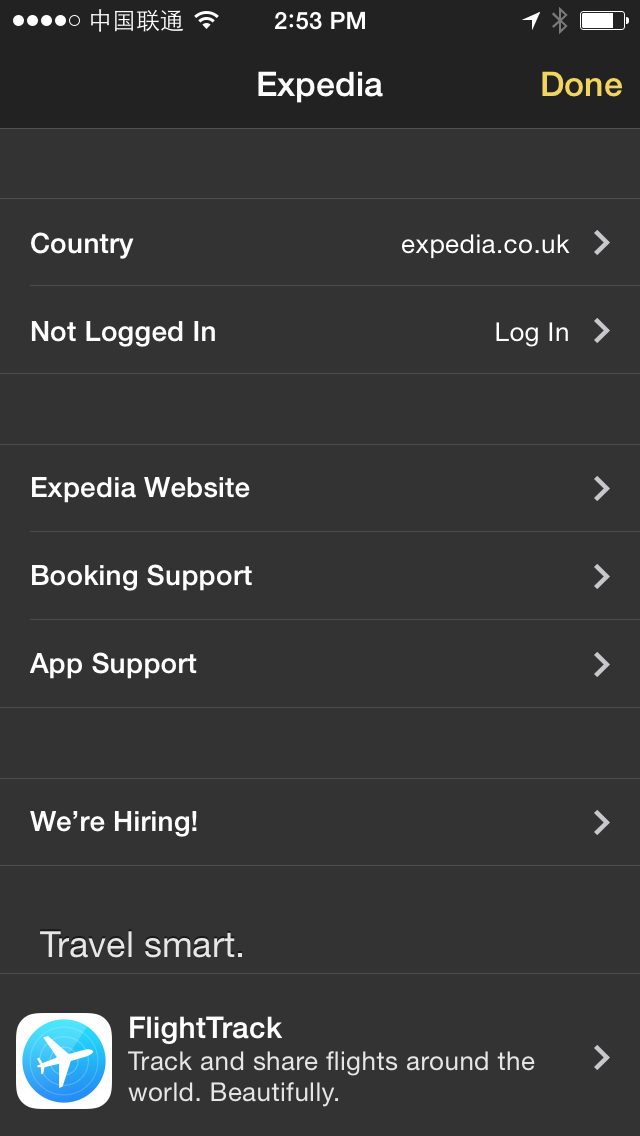 Expedia Setting