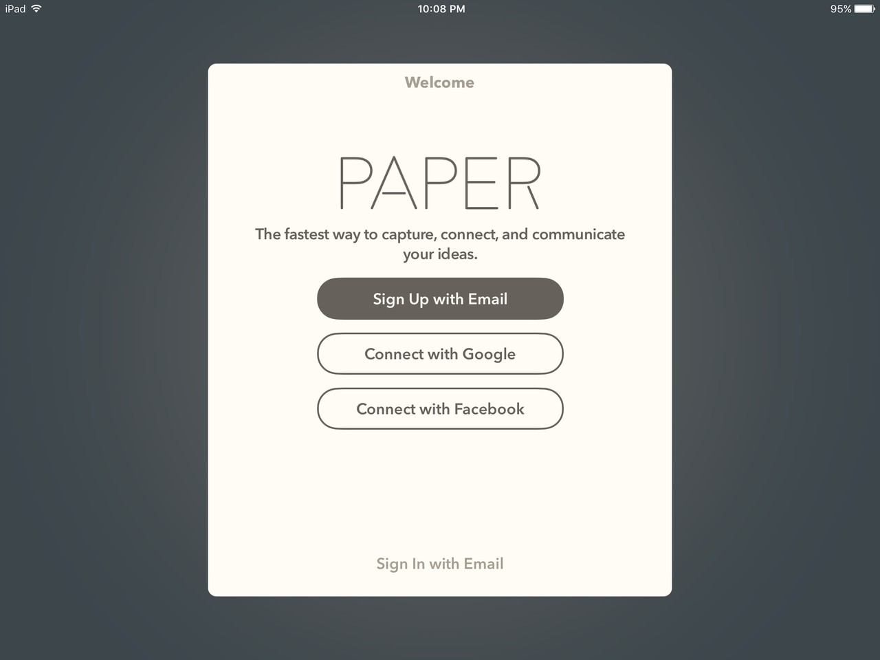 FiftyThree Paper Login