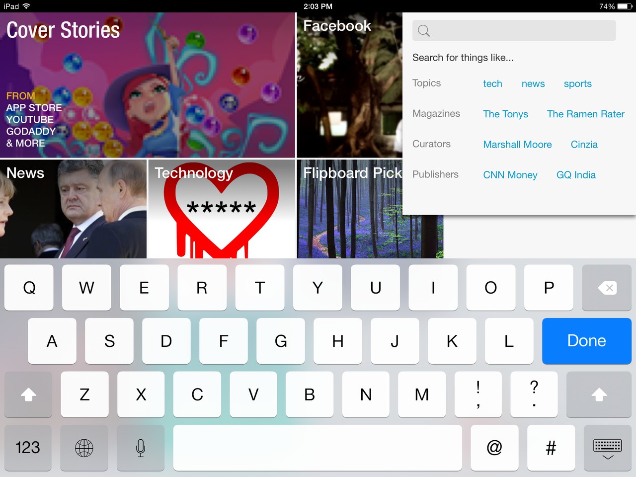 Flipboard Filpboard Search