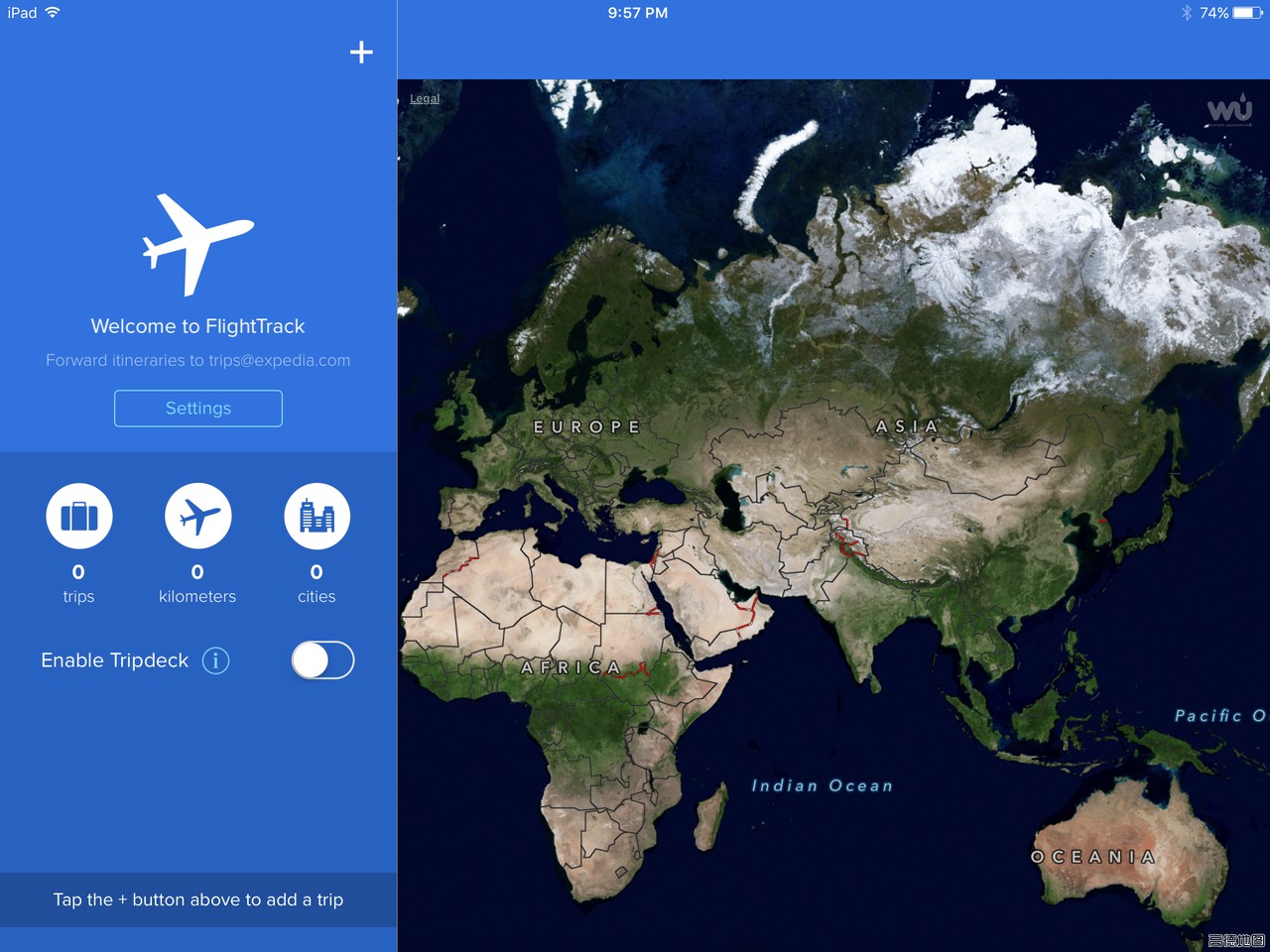 FlightTrack 5 Home