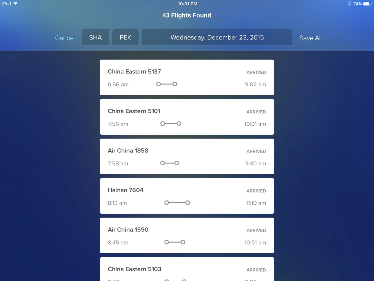FlightTrack 5 Search 3
