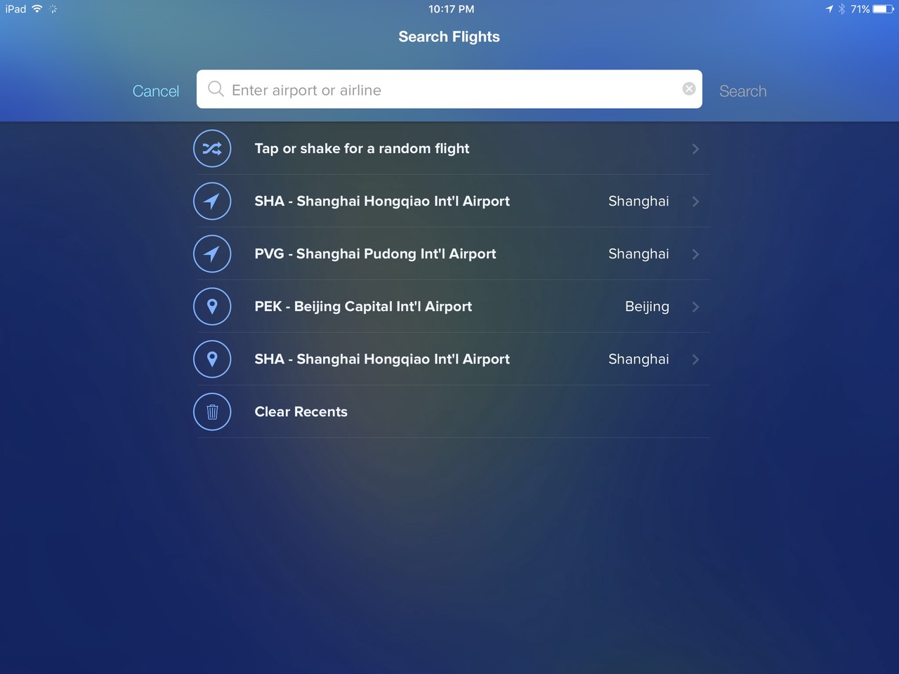 FlightTrack 5 Search