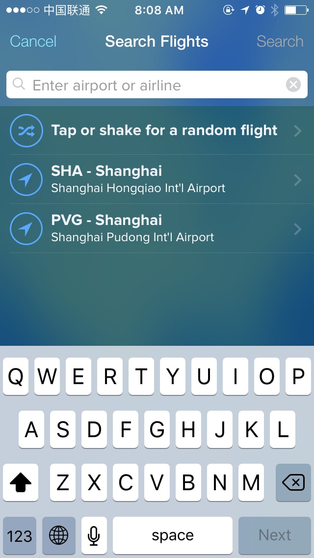 FlightTrack 5 Search