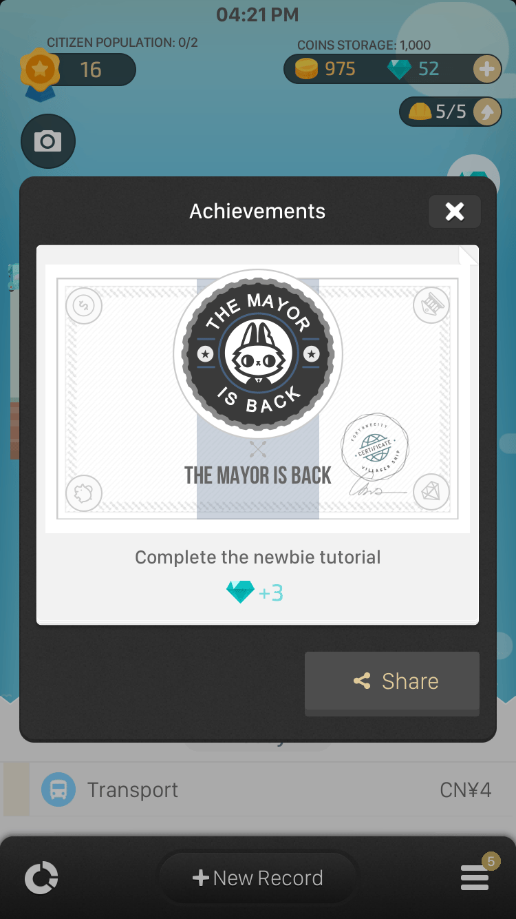 Fortune City Badge Tips